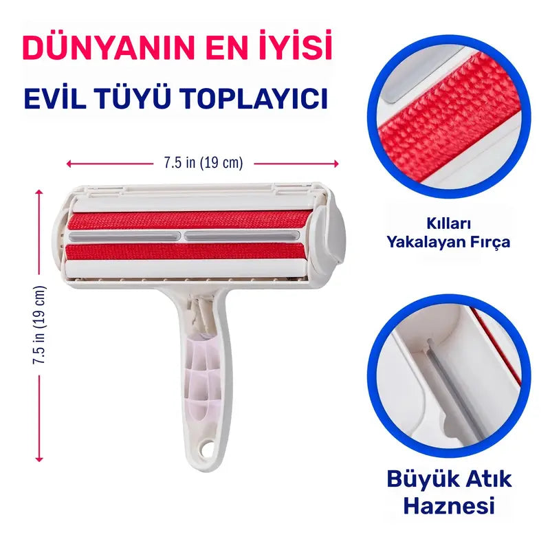 1 x PetPro Reusable Pet Hair Remover Roll