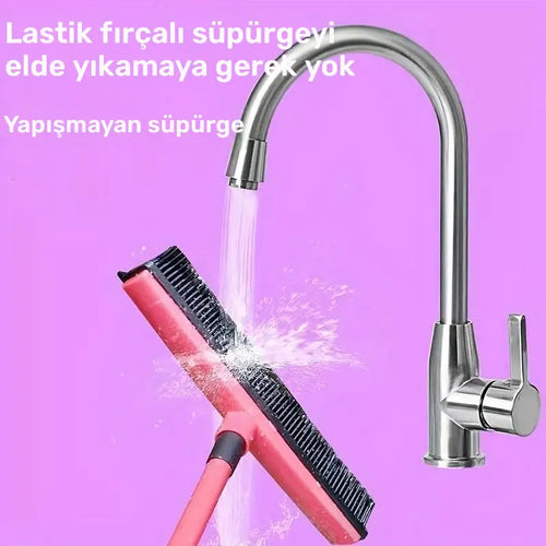 Floor Hair Vacuum Cleaner Dust Scraper & Pet Rubber Brush Carpet Cleaner