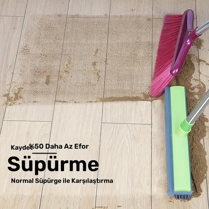 Floor Hair Vacuum Cleaner Dust Scraper & Pet Rubber Brush Carpet Cleaner