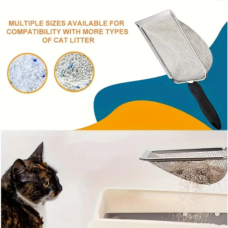 Paslanmaz Çelik Kedi Kumu Küreği