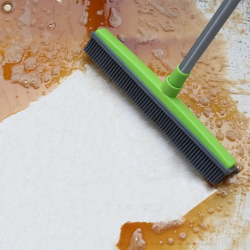 Floor Hair Vacuum Cleaner Dust Scraper & Pet Rubber Brush Carpet Cleaner